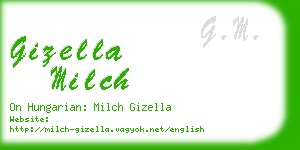 gizella milch business card